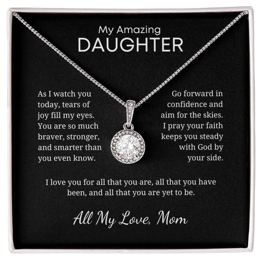 Cubic Zirconia - Unique Gift for Daughter with Customizable Sender