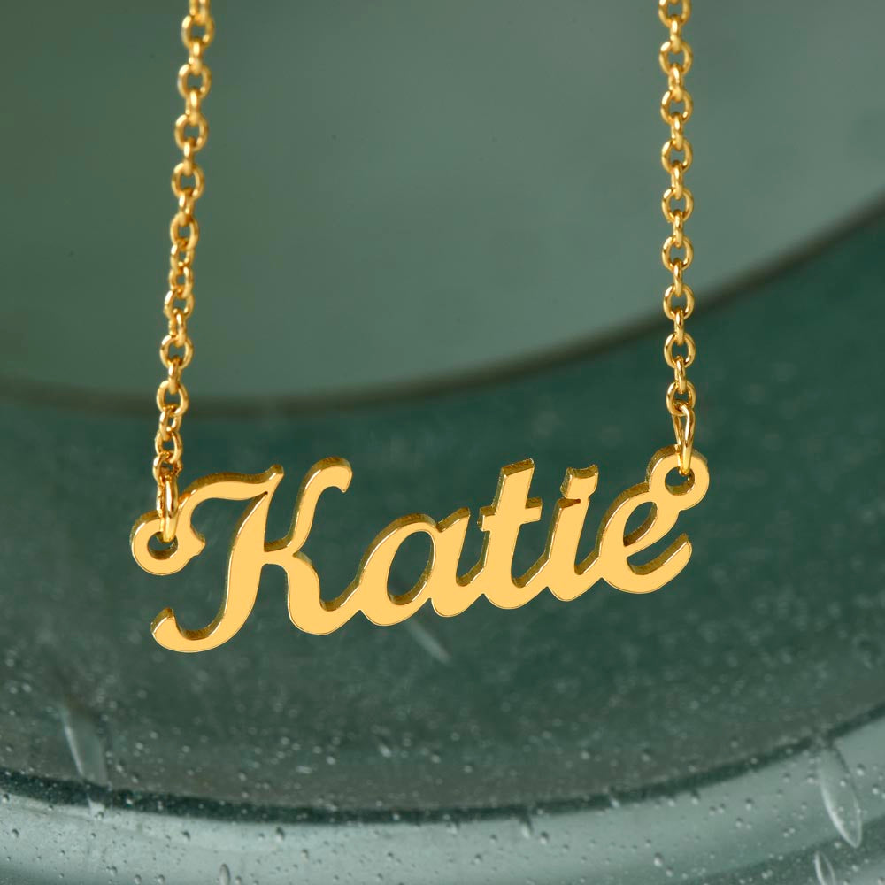 Custom Name Necklace-Gift for Our Daughter from Mom and Dad