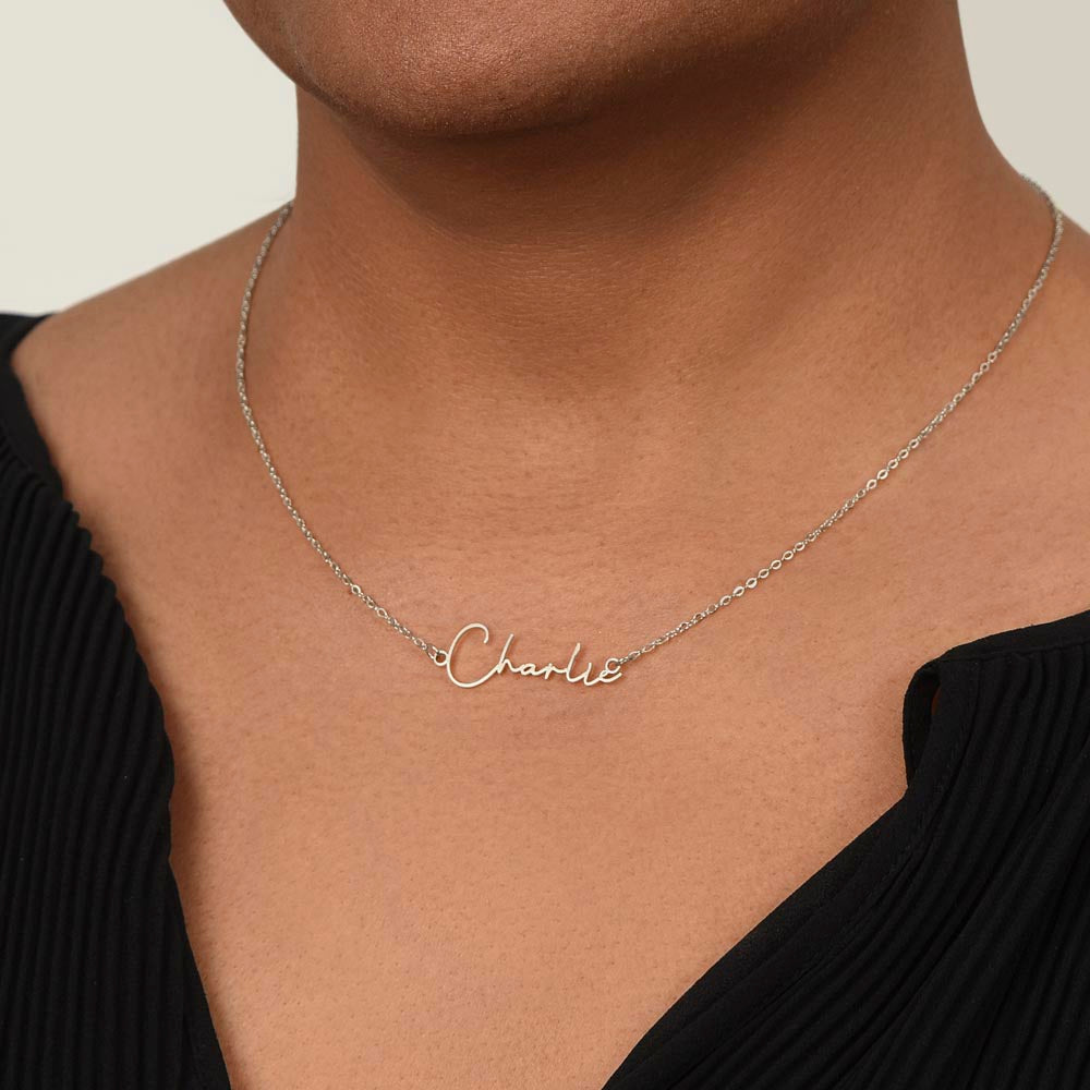 Custom Name Necklace-Gift for Granddaughter from Grandma