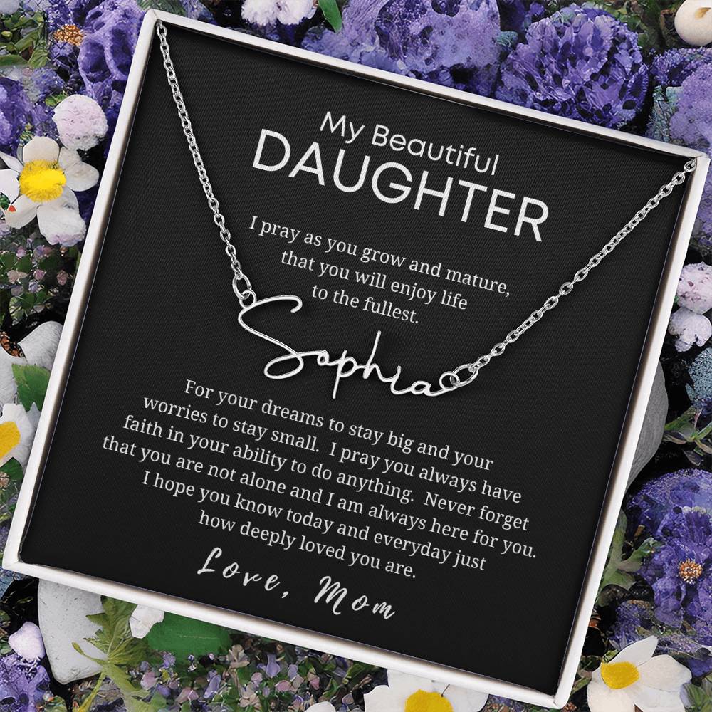 Gift for Daughter-Custom Name Necklace