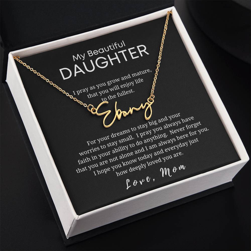 Gift for Daughter-Custom Name Necklace