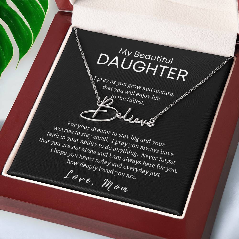 Gift for Daughter-Custom Name Necklace