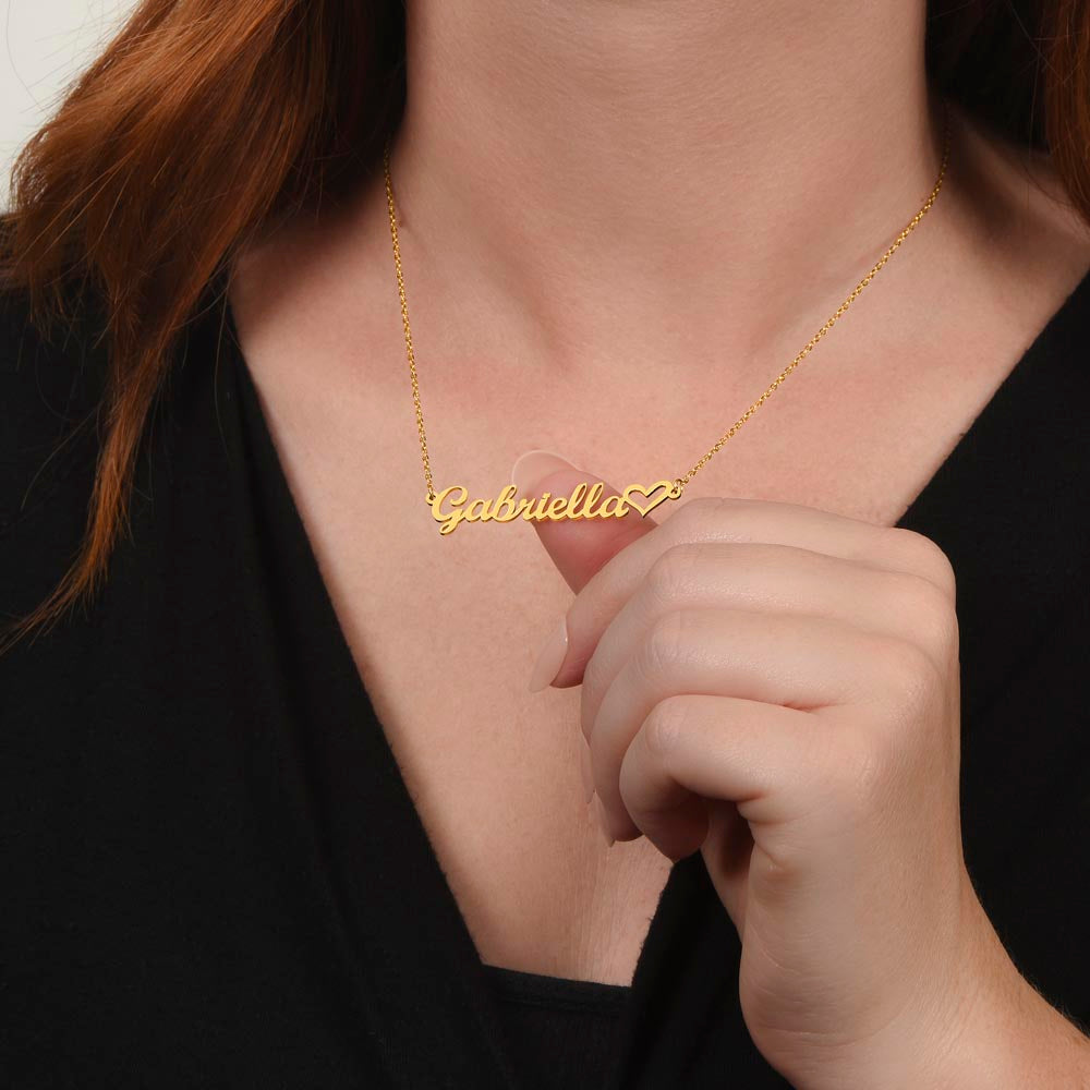 Personalized Name Necklace - Unique Gift for Daughter with Customizable Sender