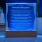 Gift from Mom to Daughter- Engraved Acrylic LED plaque and Night light