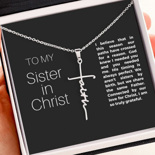 Faith Cross Necklace - Gift for Best Friend