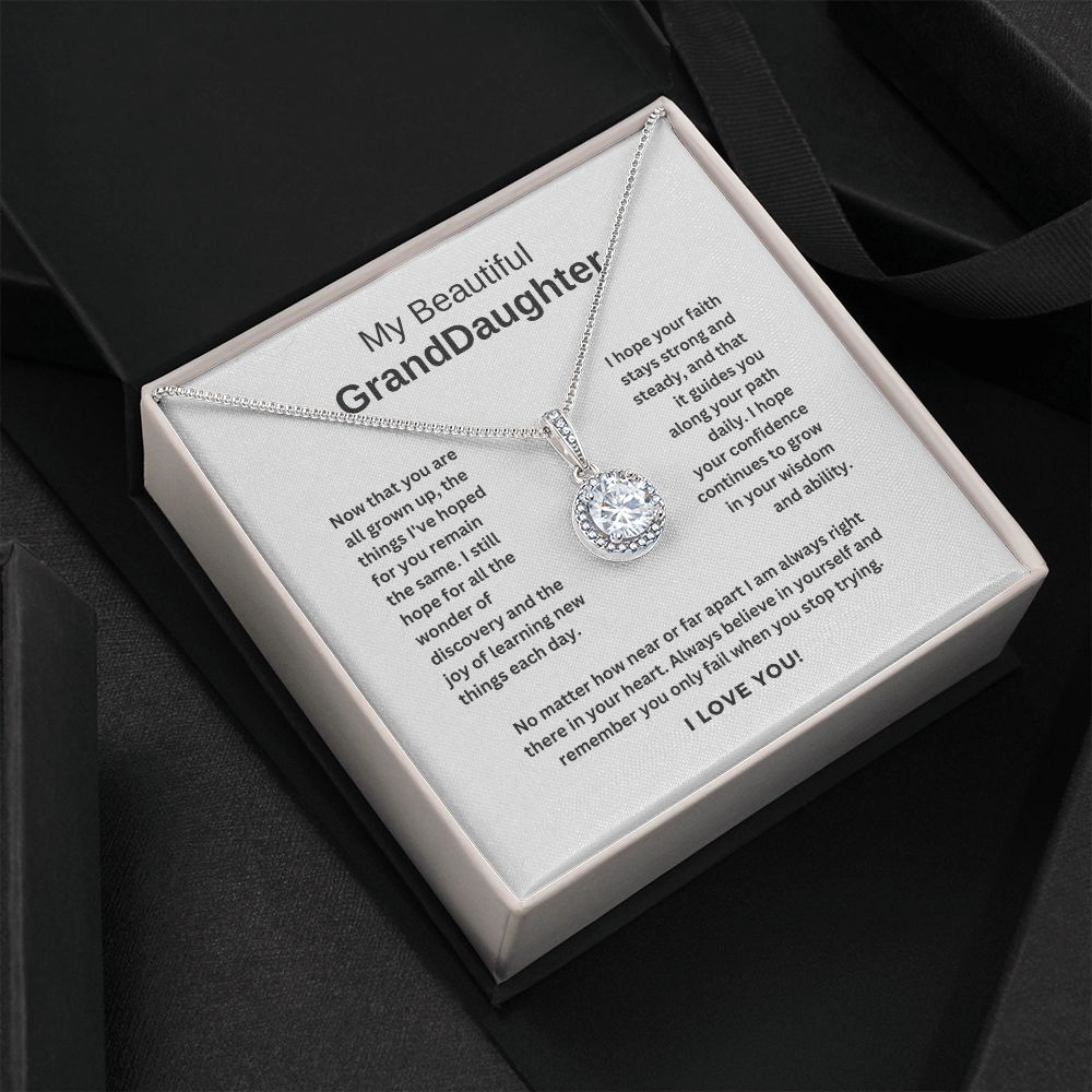 Cubic Zirconia Necklace - Gift for Granddaughter