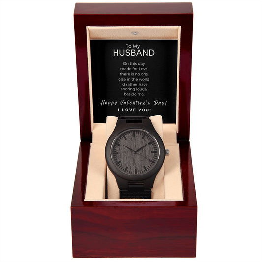 Wooden Watch - To My Husband-Love