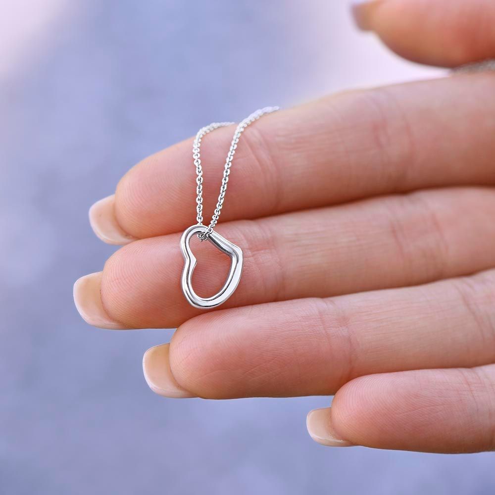 Delicate Heart Necklace - Gift for Daughter