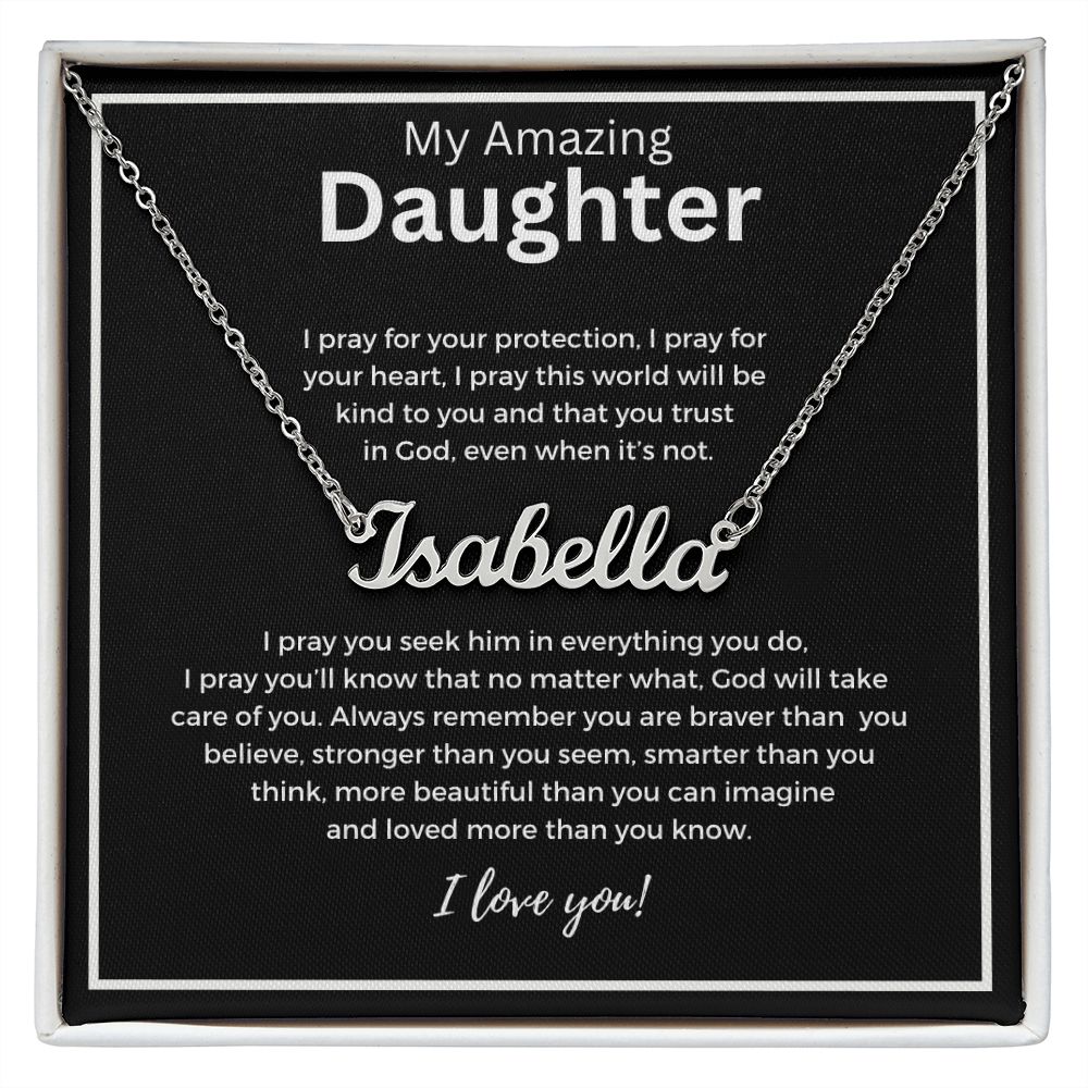 Custom Name Necklace -Gift for Daughter