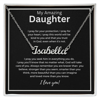 Custom Name Necklace -Gift for Daughter