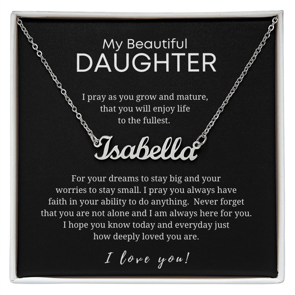 Custom Name Necklace-Gift for Daughter