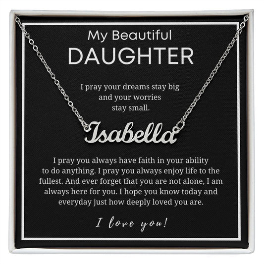 Custom Name Necklace - Gift for Daughter