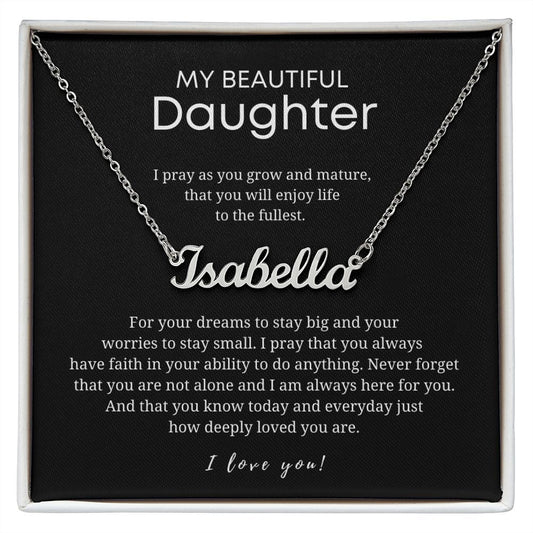 Custom Name Necklace - Gift for Daughter