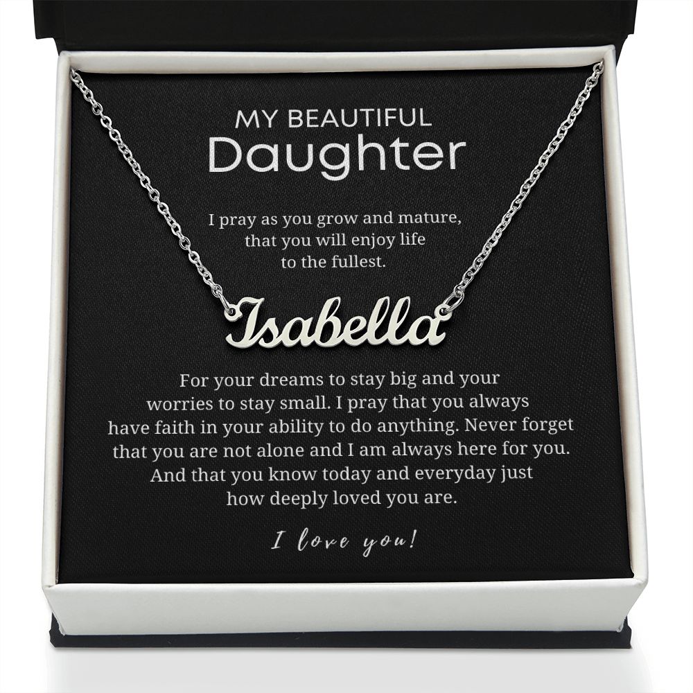 Custom Name Necklace - Gift for Daughter