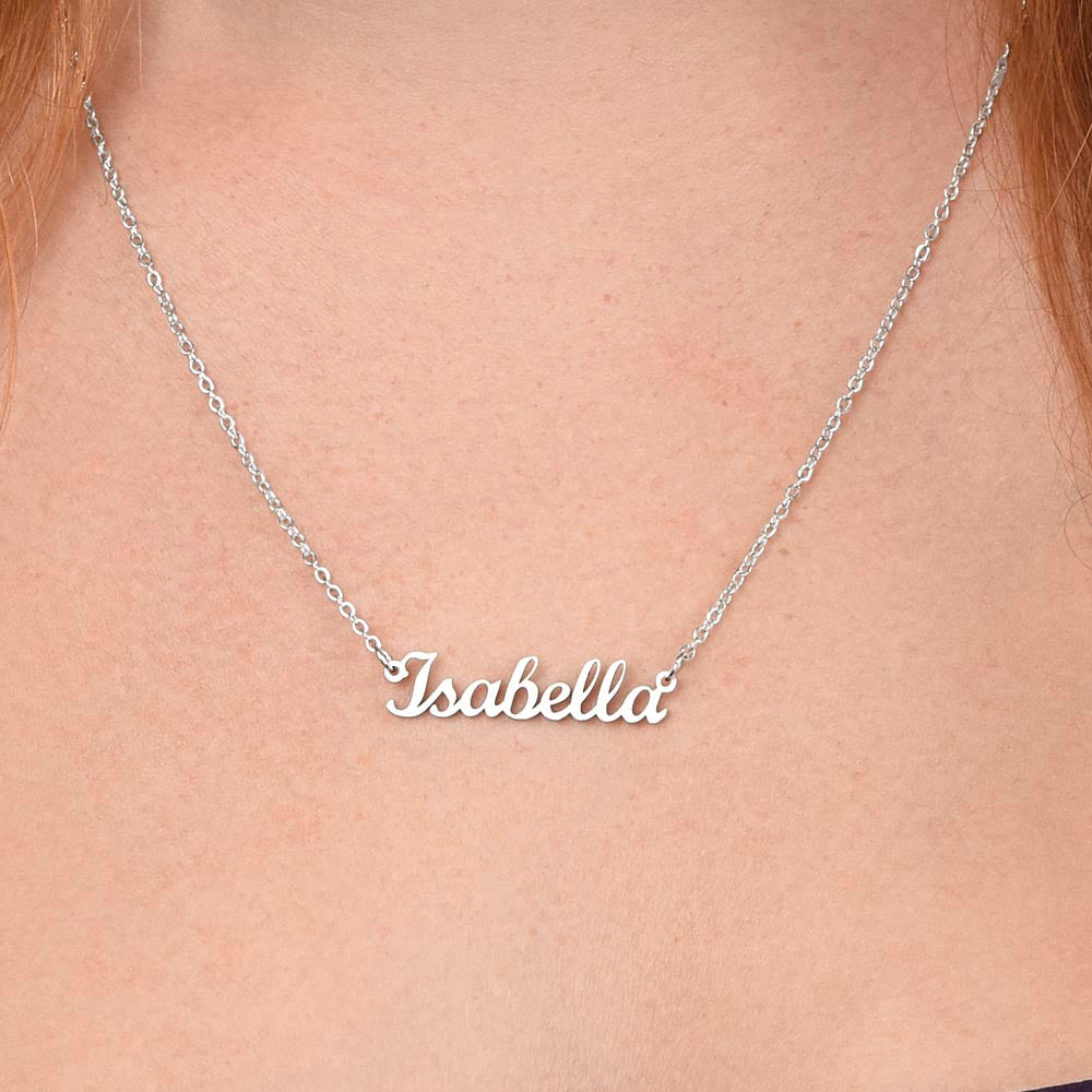 Custom Name Necklace - Gift for Granddaughter