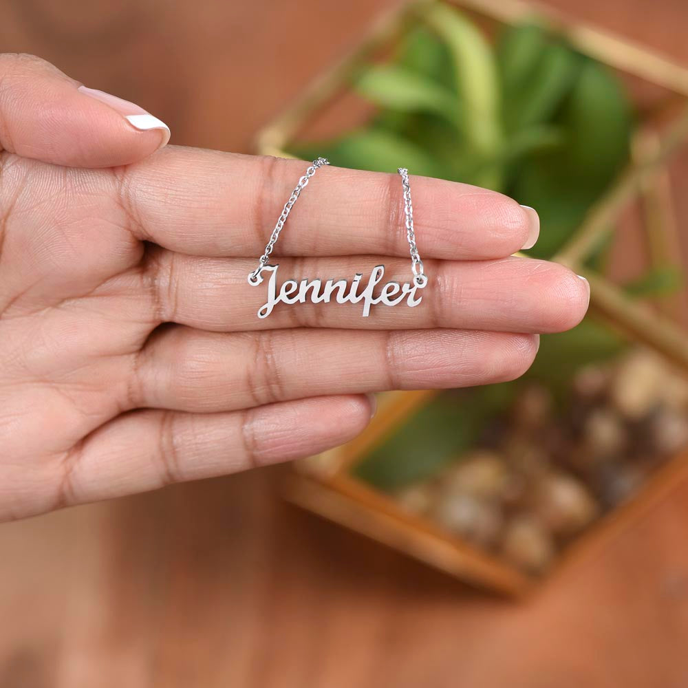 Custom Name Necklace -Gift for Granddaughter