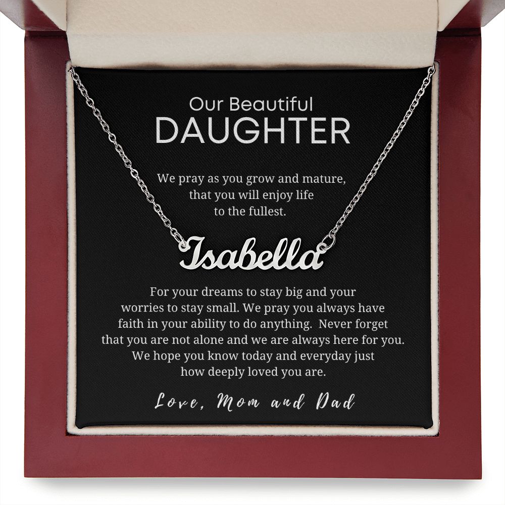 Custom Name Necklace - Gift for Daughter