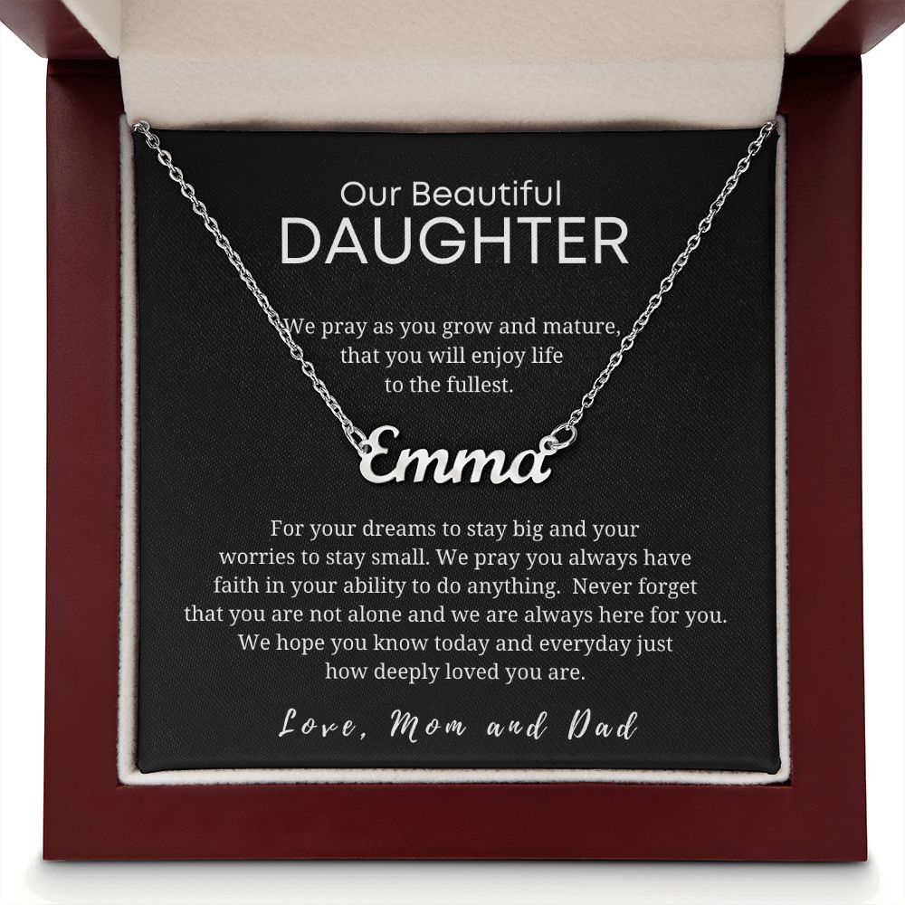 Custom Name Necklace - Gift for Daughter