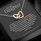 Interlocking Hearts Necklace - Gift for Daughter