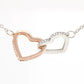 Interlocking Hearts Necklace - Gift for Granddaughter