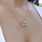 Interlocking Hearts Necklace-Gift for Grandaughter