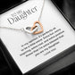 Interlocking Heart Necklace-Gift for Daughter