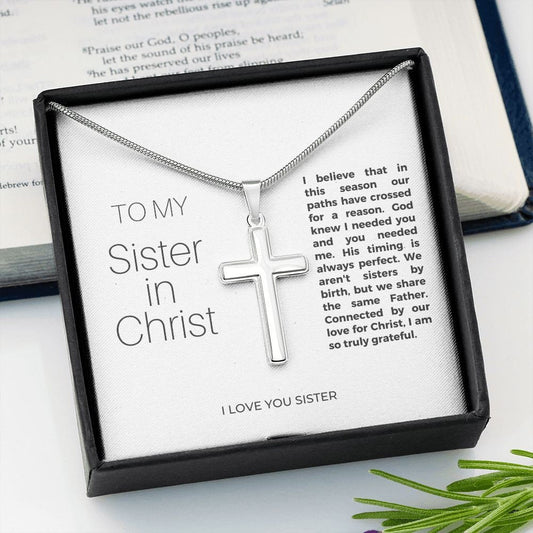 Personalized Cross Necklace - Gift for Friend